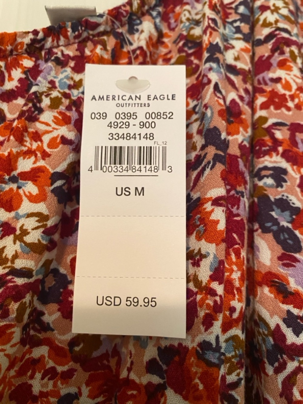 American Eagle Outfitters One-Shoulder Rose Floral Midi Dress - Picture 2 of 9